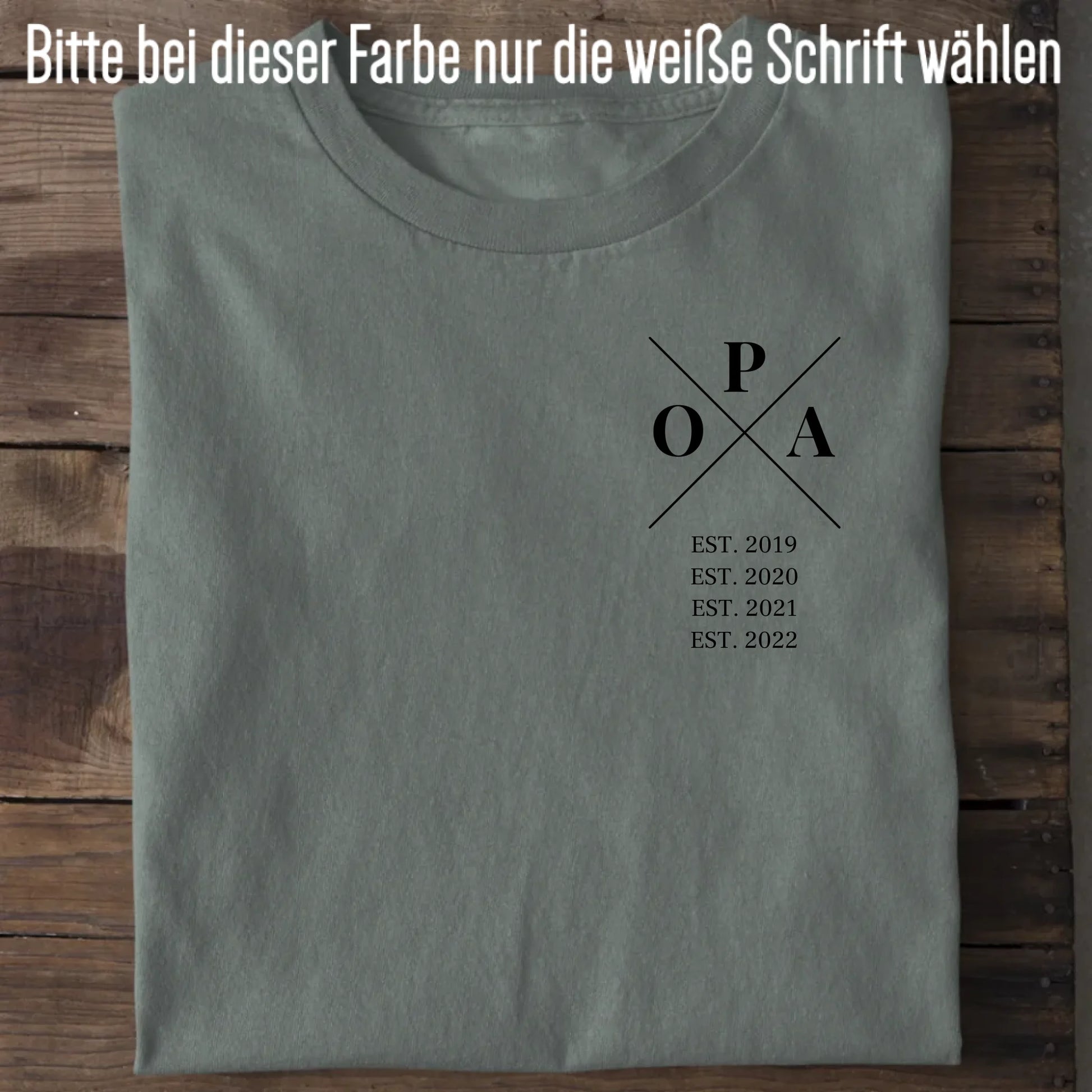 Opa Minimal - Bio Herren Shirt *personalisierbar* Creator T-Shirt 2.0 ST ST Green Bay