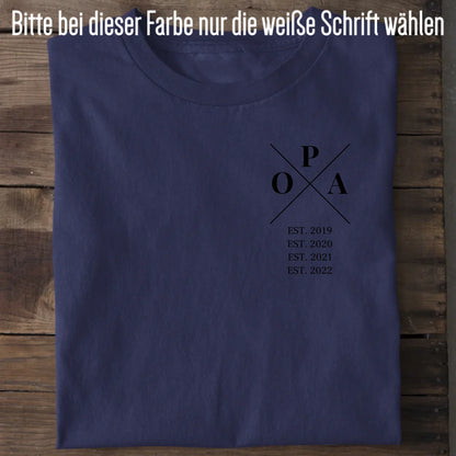 Opa Minimal - Bio Herren Shirt *personalisierbar* Creator T-Shirt 2.0 ST ST French-Navy