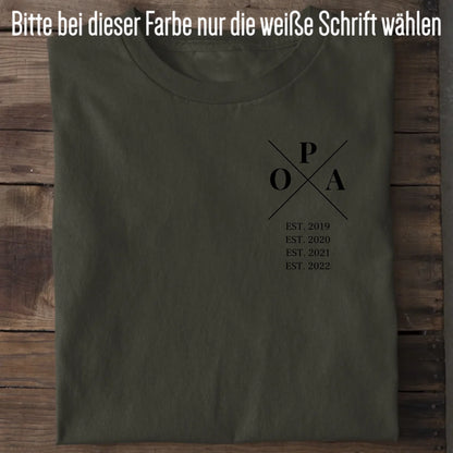 Opa Minimal - Bio Herren Shirt *personalisierbar* Creator T-Shirt 2.0 ST ST Khaki