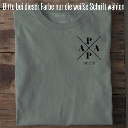 Papa Minimal + Symbole - Bio Herren Shirt *personalisierbar* Creator T-Shirt 2.0 ST ST Green Bay