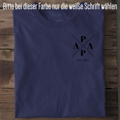 Papa Minimal + Symbole - Bio Herren Shirt *personalisierbar* Creator T-Shirt 2.0 ST ST French-Navy