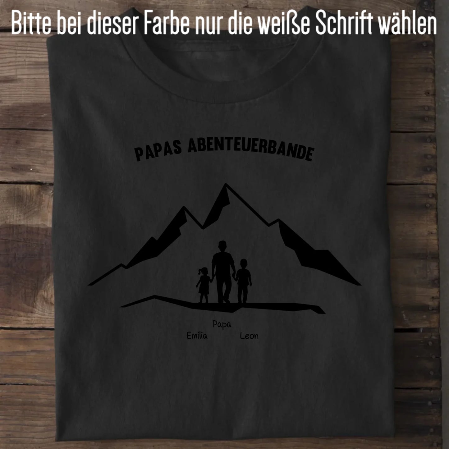 Papas Abenteuerbande - Bio Herren Shirt *personalisierbar* Creator T-Shirt 2.0 ST ST Black