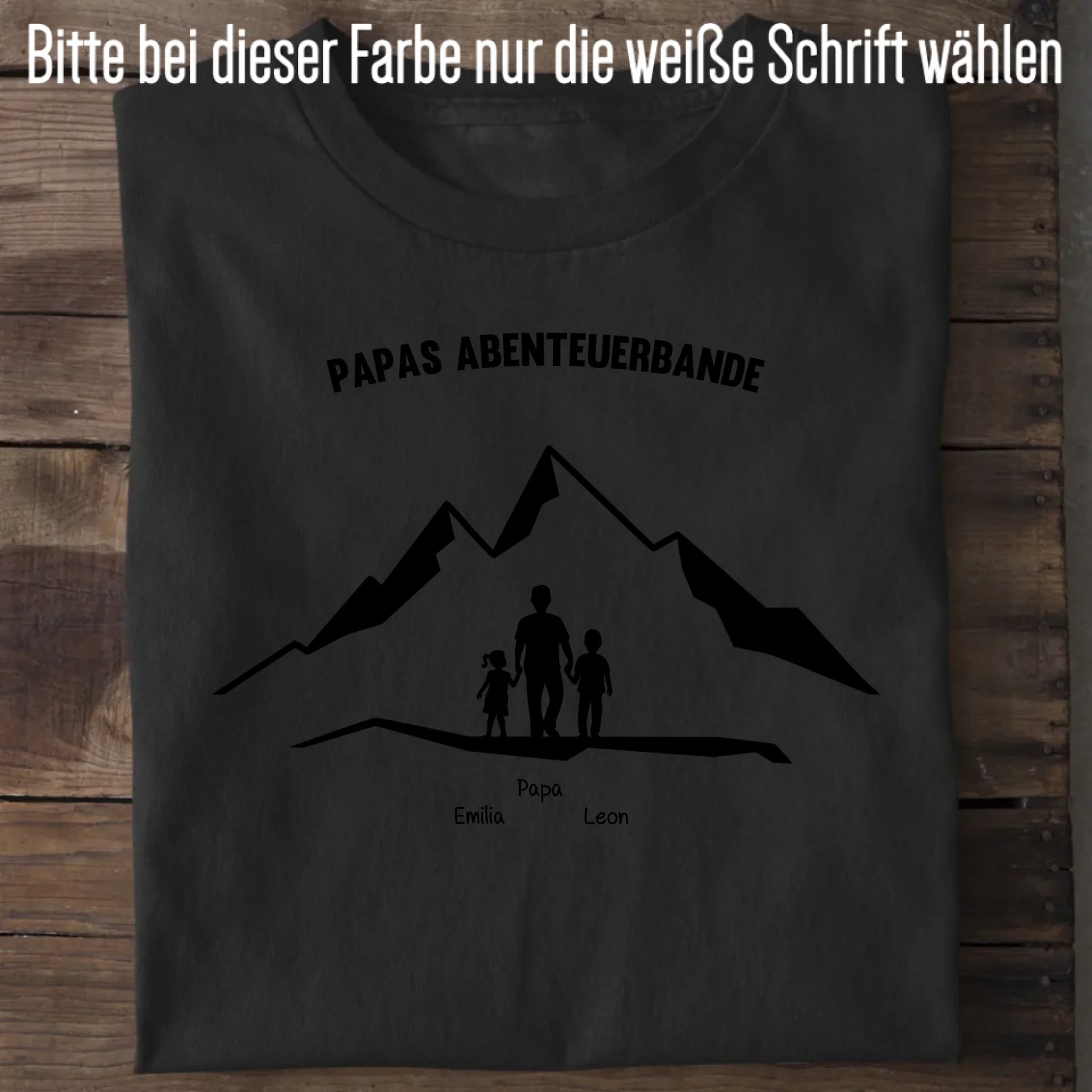 Papas Abenteuerbande - Bio Herren Shirt *personalisierbar* Creator T-Shirt 2.0 ST ST Black