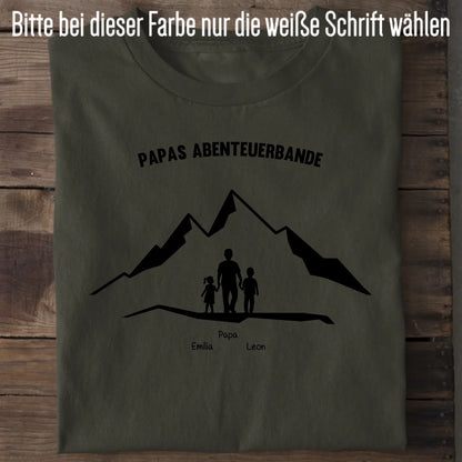 Papas Abenteuerbande - Bio Herren Shirt *personalisierbar* Creator T-Shirt 2.0 ST ST Khaki