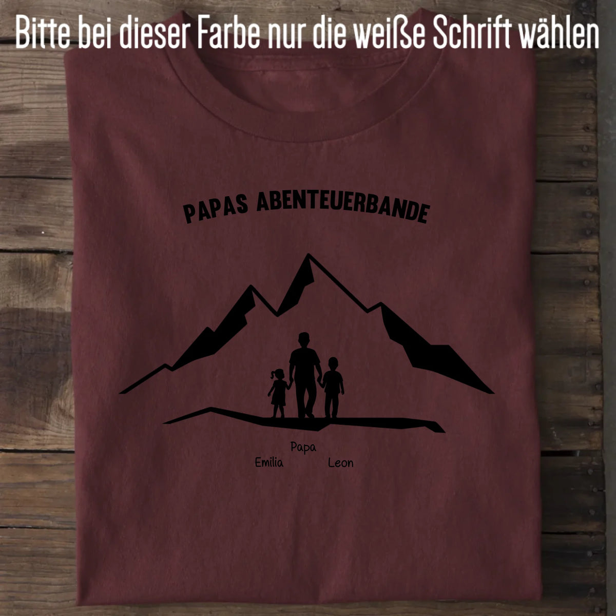 Papas Abenteuerbande - Bio Herren Shirt *personalisierbar* Creator T-Shirt 2.0 ST ST Burgundy