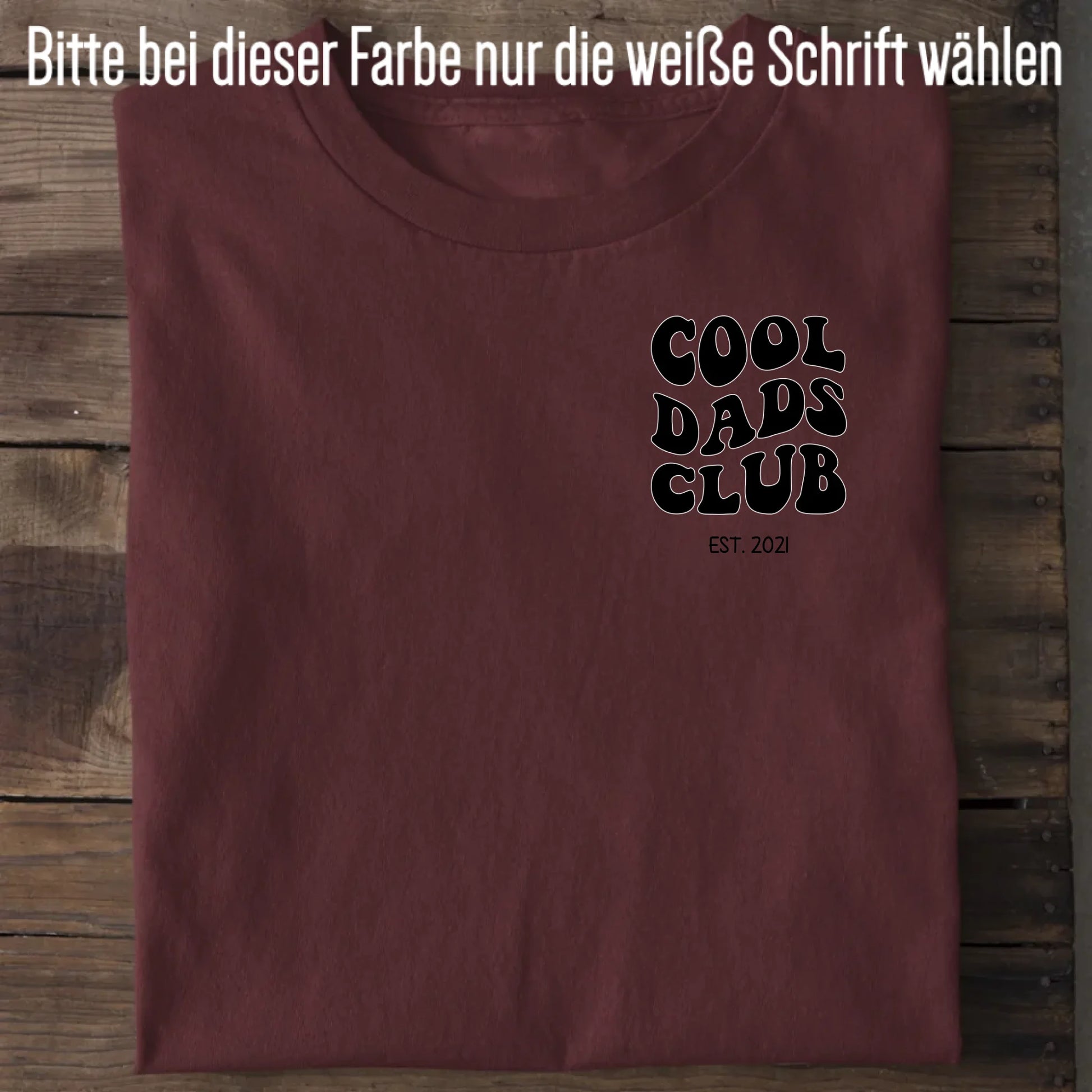 Cool Dads Club - Bio Herren Shirt *personalisierbar* Creator T-Shirt 2.0 ST ST Burgundy