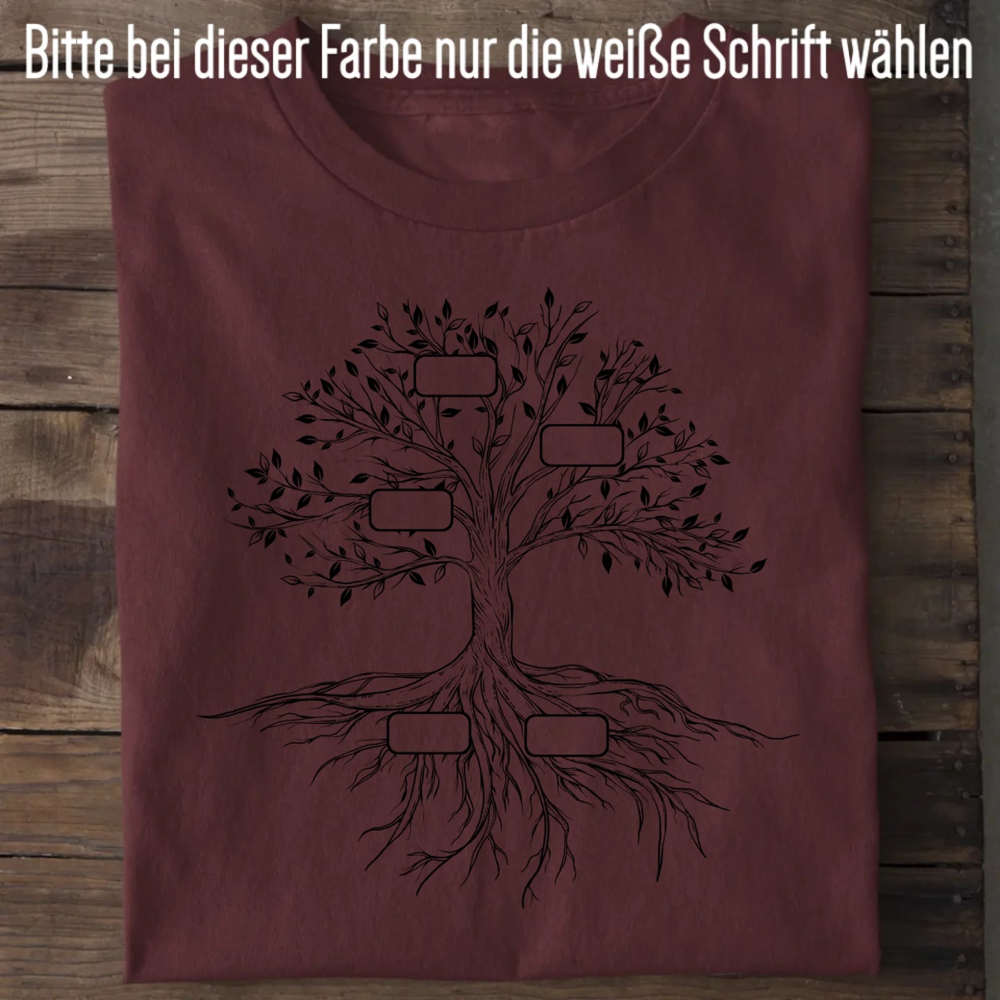 Family Tree - Bio Herren Shirt *personalisierbar* Creator T-Shirt 2.0 ST ST Burgundy