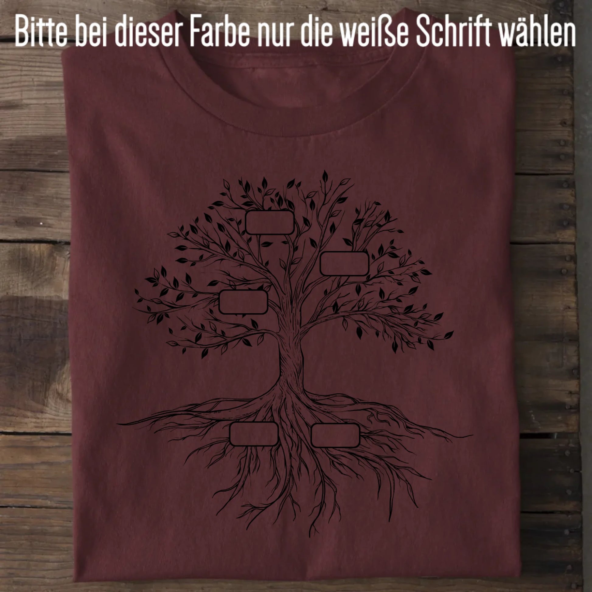 Family Tree - Bio Herren Shirt *personalisierbar* Creator T-Shirt 2.0 ST ST Burgundy