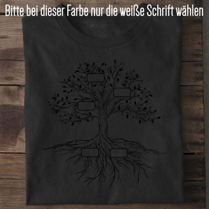 Family Tree - Bio Herren Shirt *personalisierbar* Creator T-Shirt 2.0 ST ST Black
