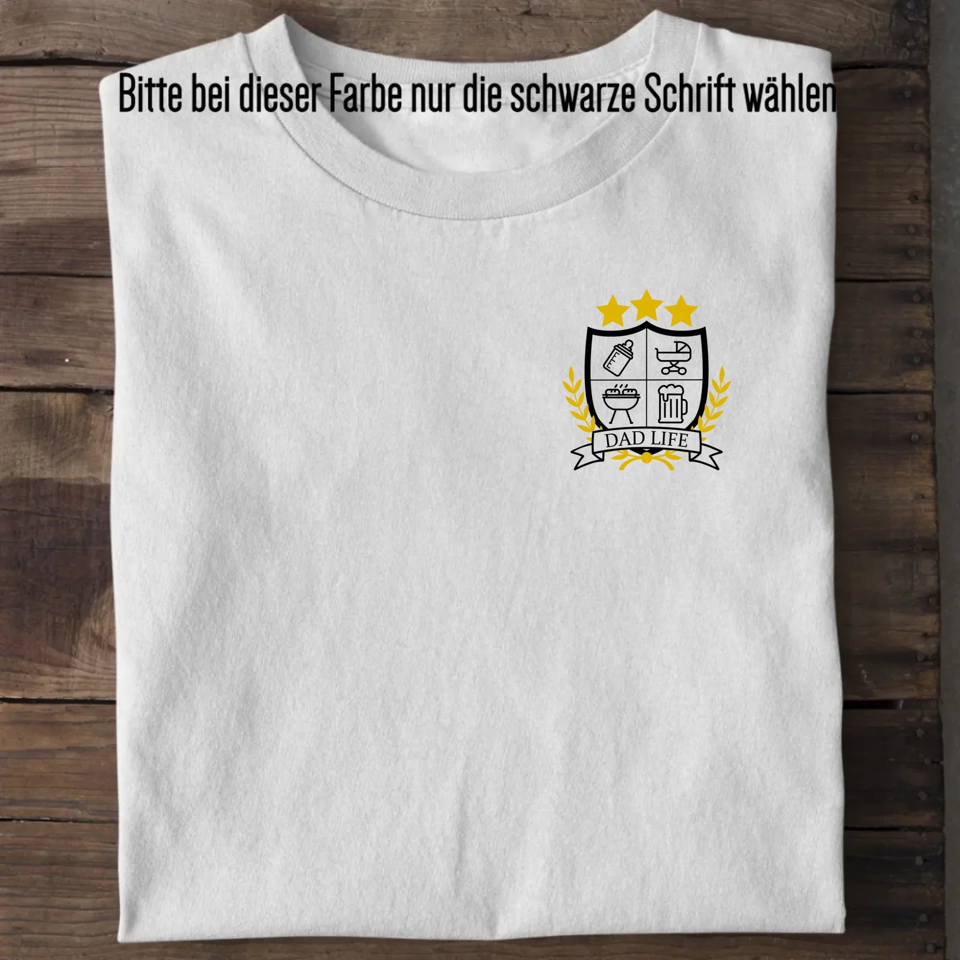 Dad Life Wappen - Bio Herren Shirt *personalisierbar* Creator T-Shirt 2.0 ST ST White