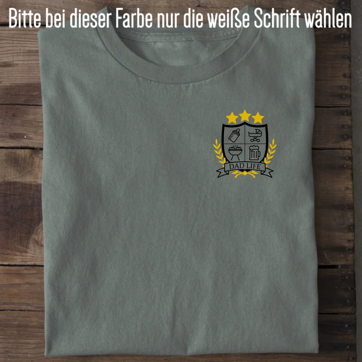 Dad Life Wappen - Bio Herren Shirt *personalisierbar* Creator T-Shirt 2.0 ST ST Green Bay