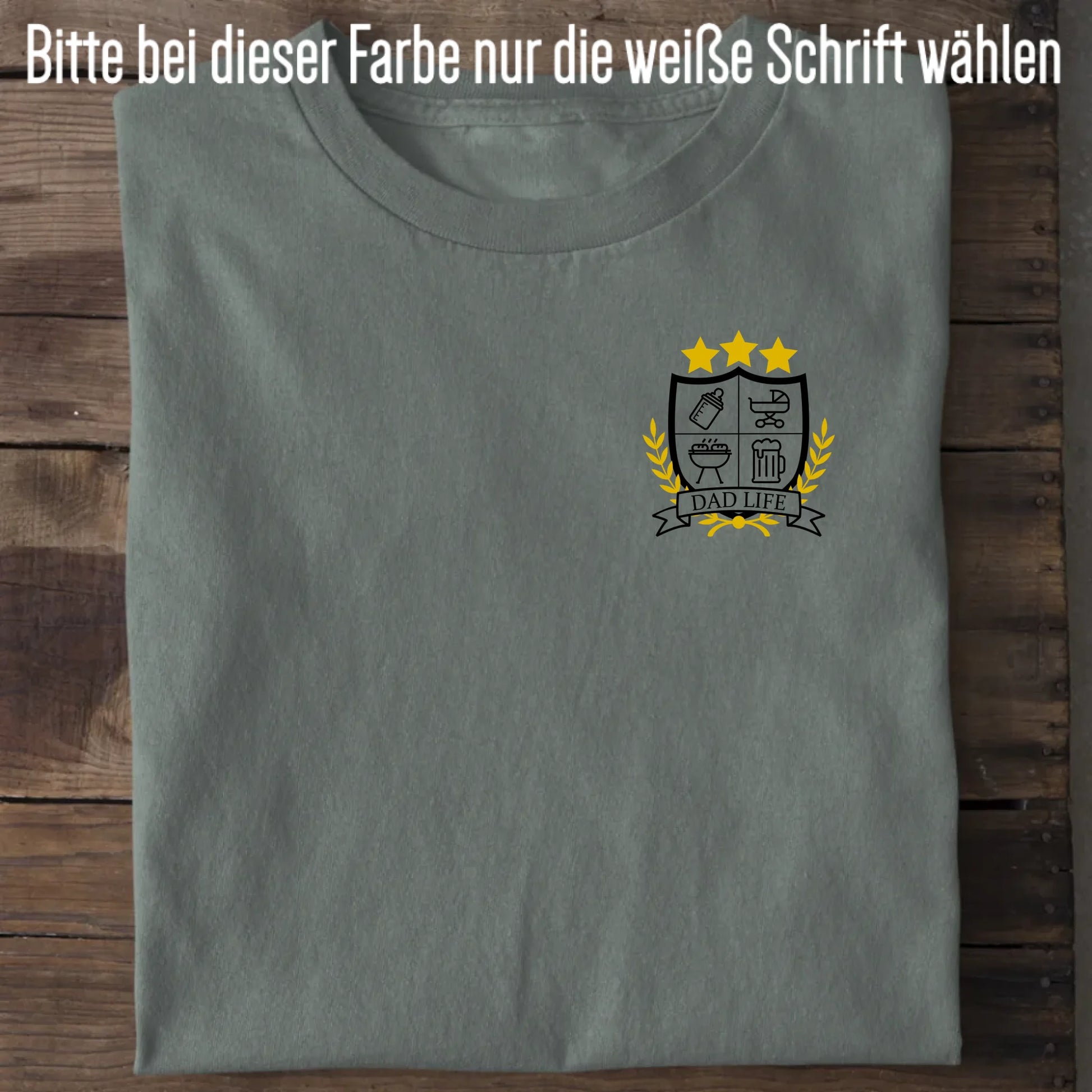 Dad Life Wappen - Bio Herren Shirt *personalisierbar* Creator T-Shirt 2.0 ST ST Green Bay