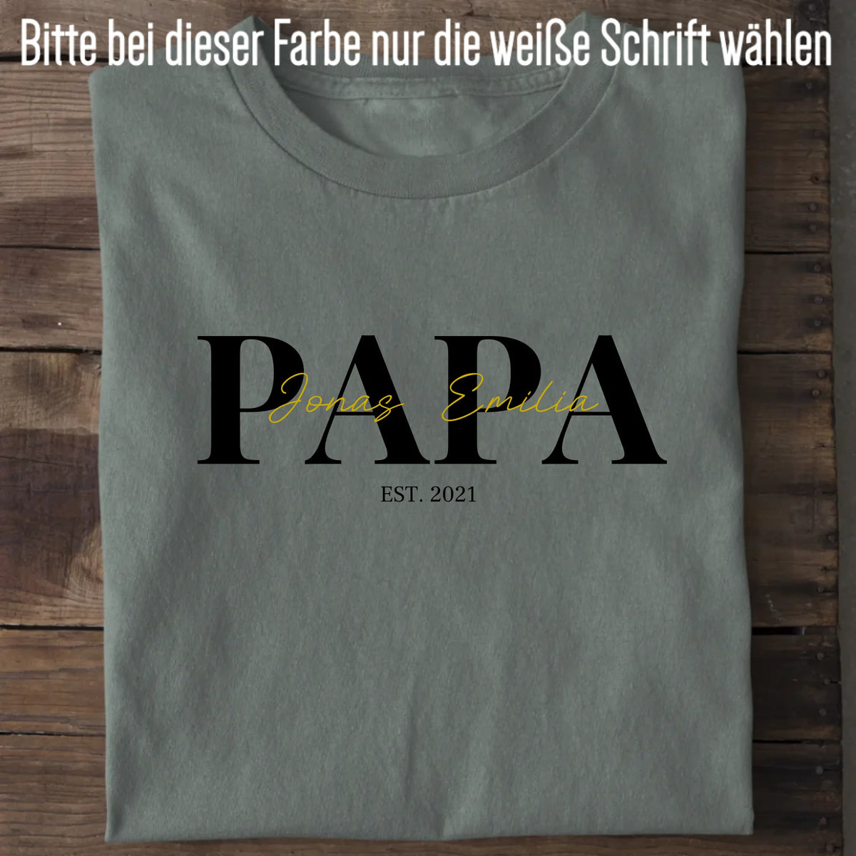 PAPA + Kids - Bio Herren Shirt *personalisierbar* Creator T-Shirt 2.0 ST ST Green Bay