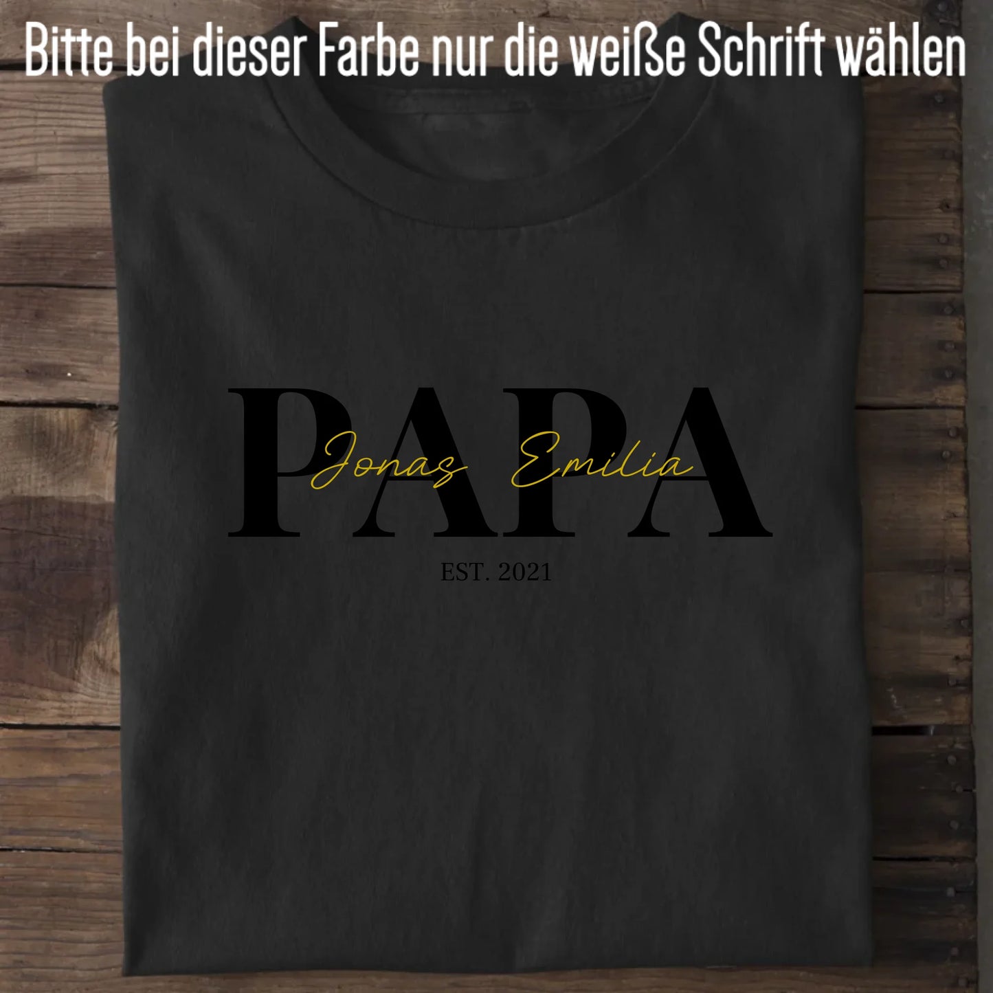 PAPA + Kids - Bio Herren Shirt *personalisierbar* Creator T-Shirt 2.0 ST ST Black