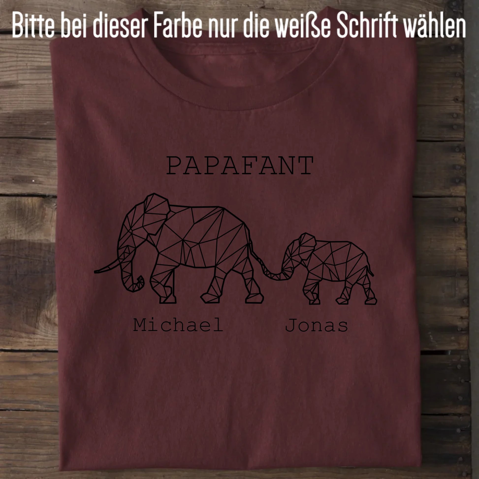 Papafant - Bio Herren Shirt *personalisierbar* Creator T-Shirt 2.0 ST ST Burgundy