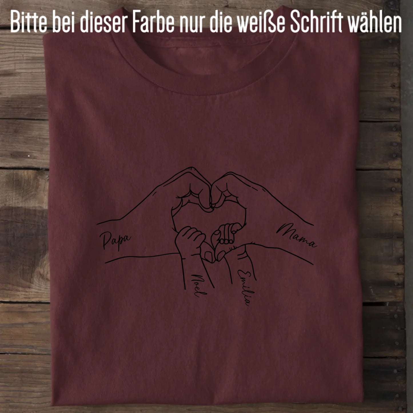 Family Love - Bio Herren Shirt *personalisierbar* Creator T-Shirt 2.0 ST ST Burgundy