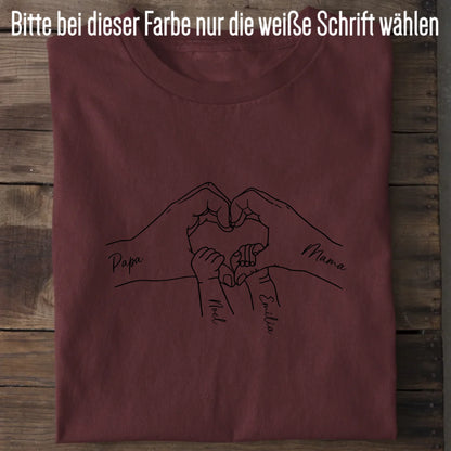 Family Love - Bio Herren Shirt *personalisierbar* Creator T-Shirt 2.0 ST ST Burgundy