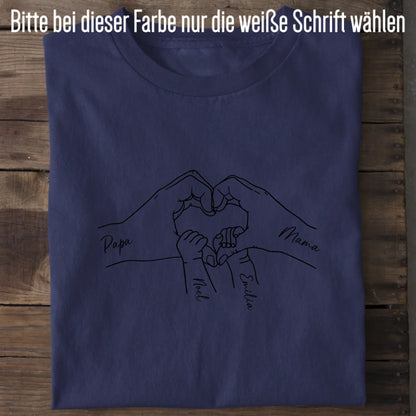 Family Love - Bio Herren Shirt *personalisierbar* Creator T-Shirt 2.0 ST ST French-Navy