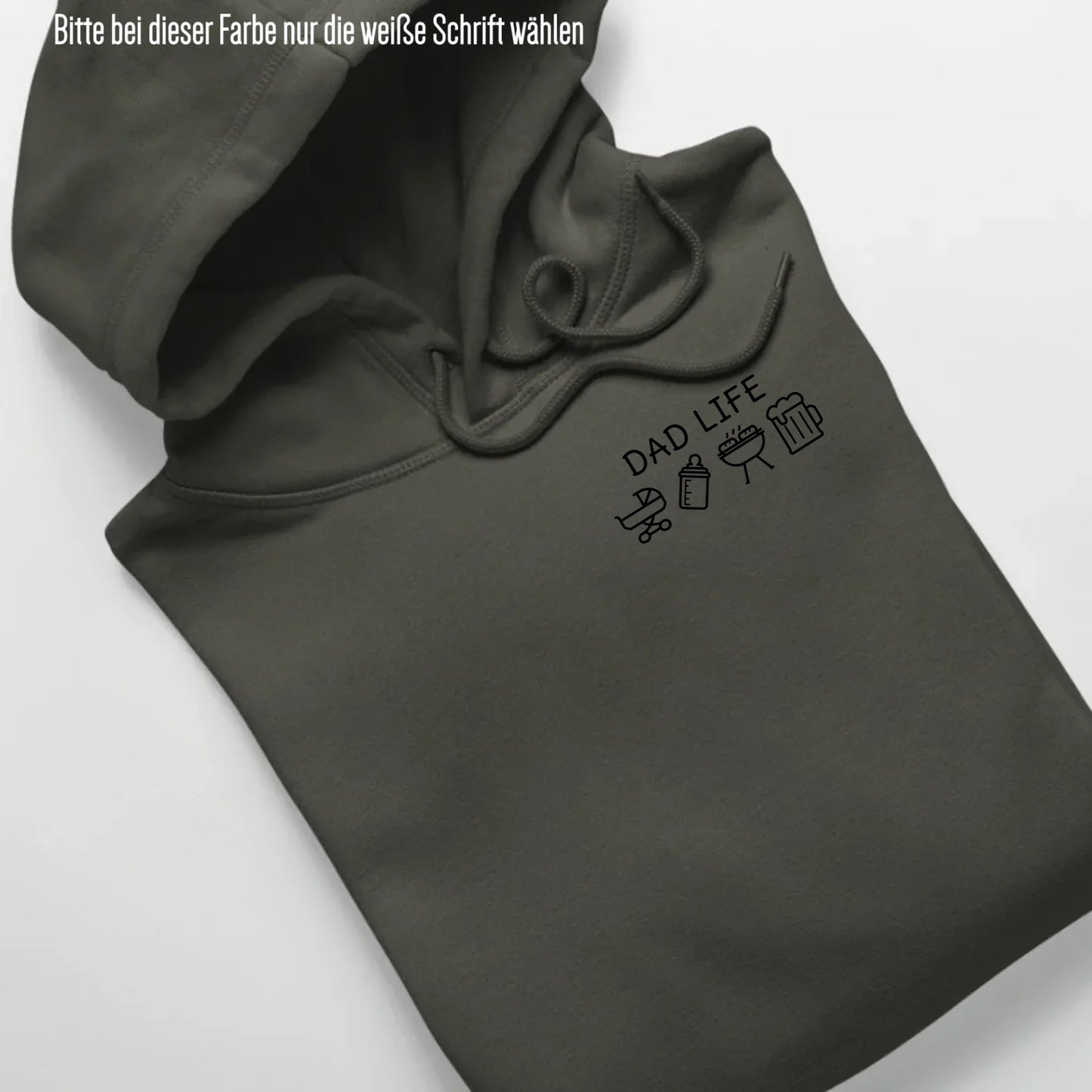Dad Life Symbole - Bio Unisex Hoodie *personalisierbar* Cruiser Hoodie 2.0 ST ST Khaki