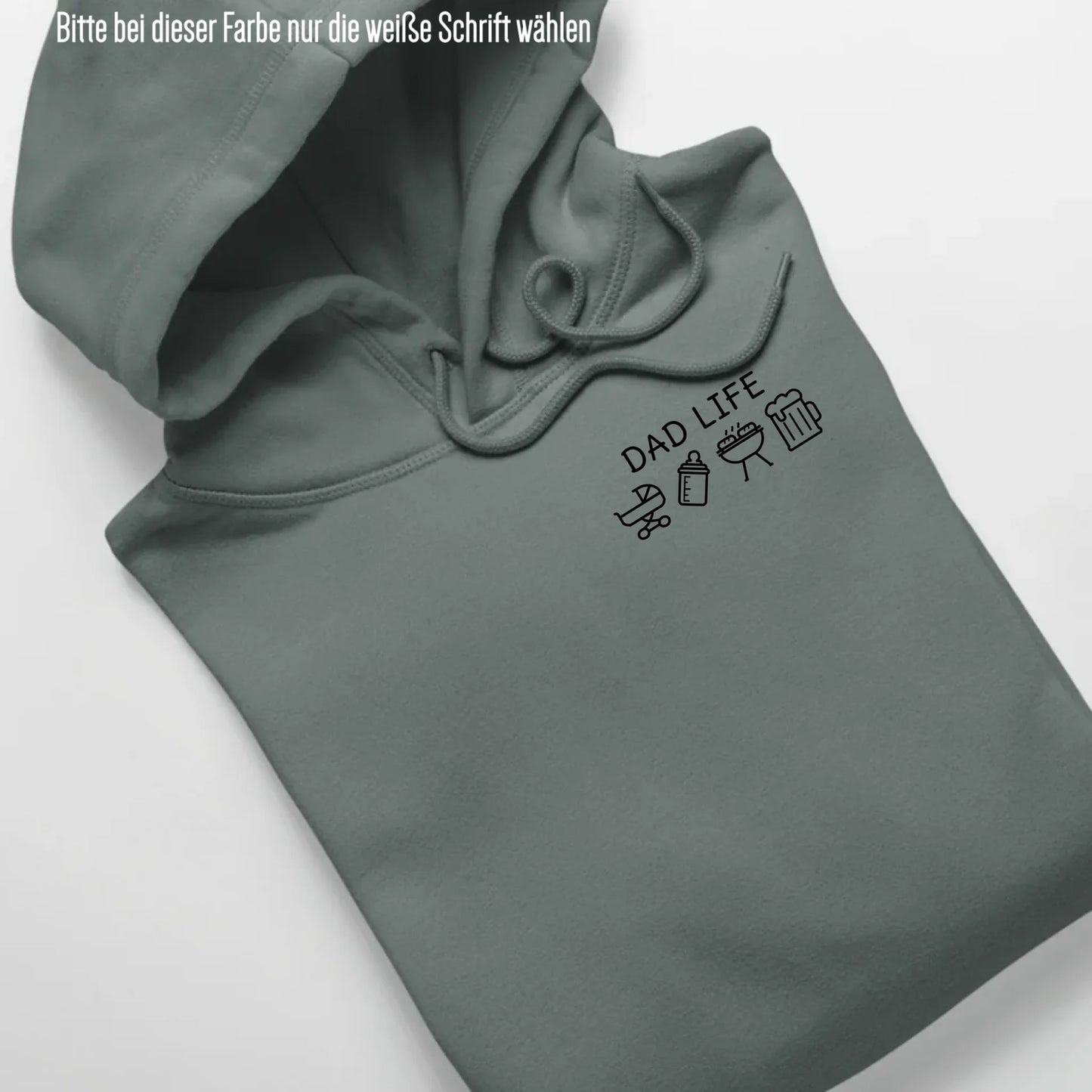 Dad Life Symbole - Bio Unisex Hoodie *personalisierbar* Cruiser Hoodie 2.0 ST ST Green-Bay
