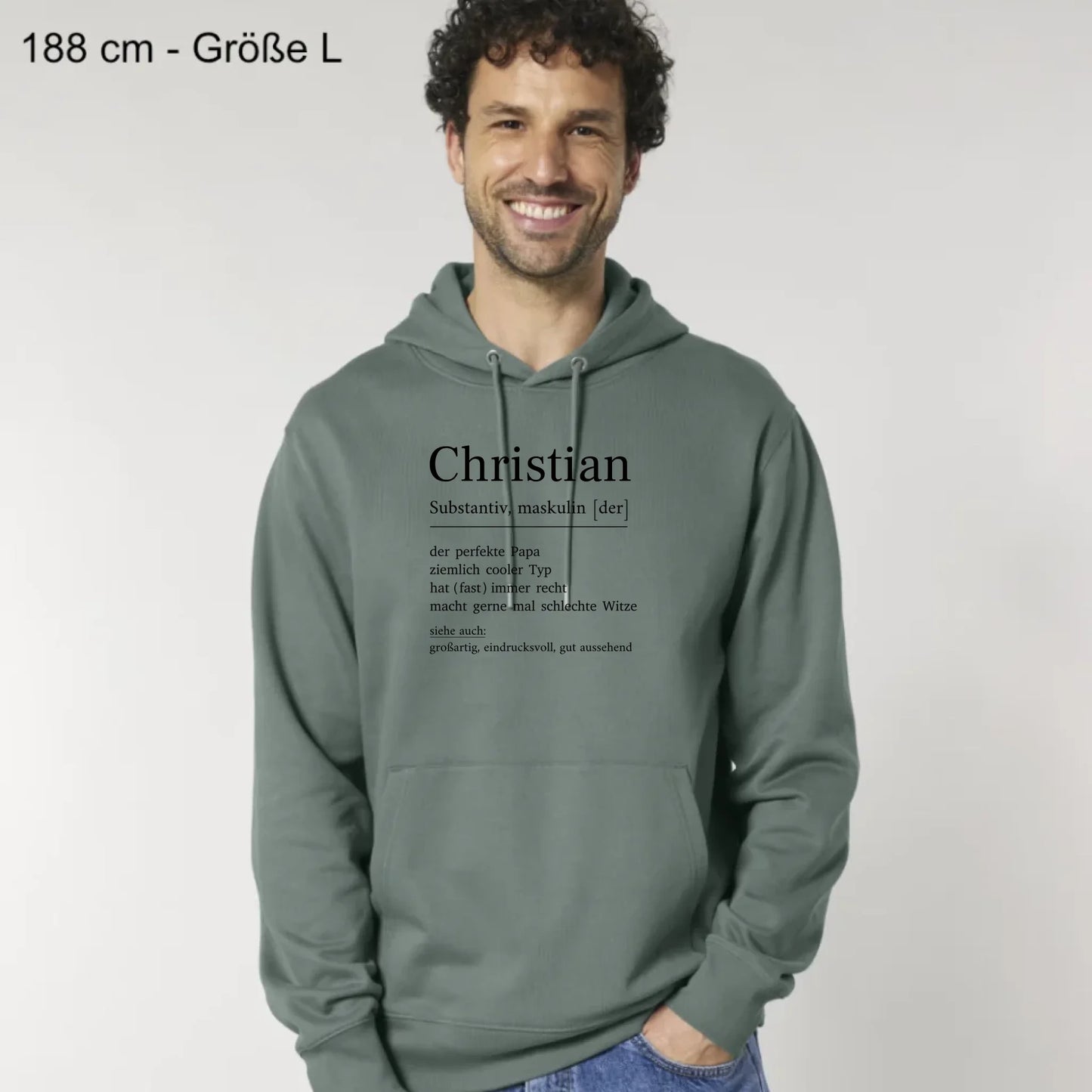 Papa Definition - Bio Unisex Hoodie *personalisierbar*