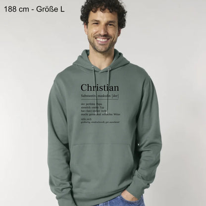 Papa Definition - Bio Unisex Hoodie *personalisierbar*