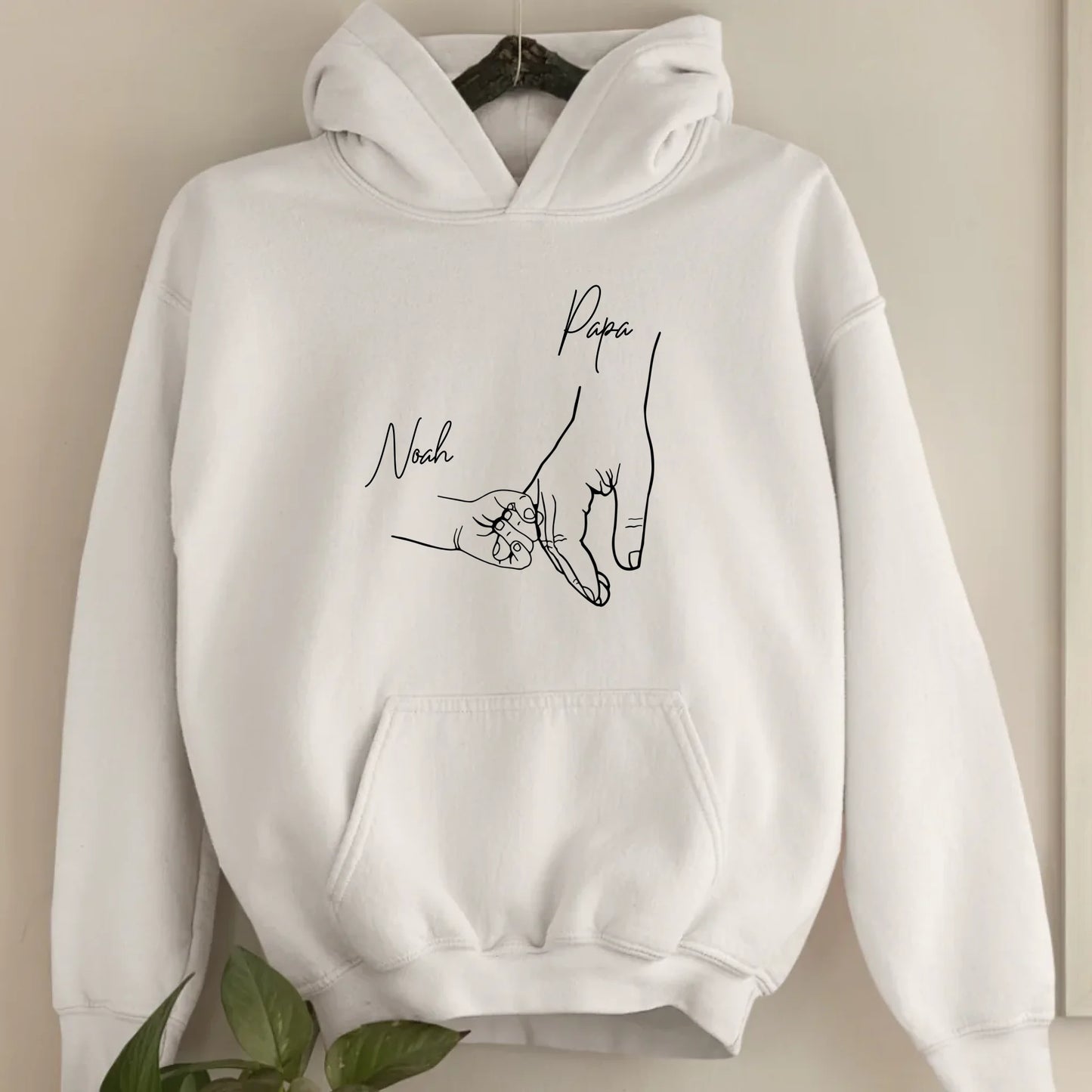 Hold my hand Dad - Bio Unisex Hoodie *personalisierbar*