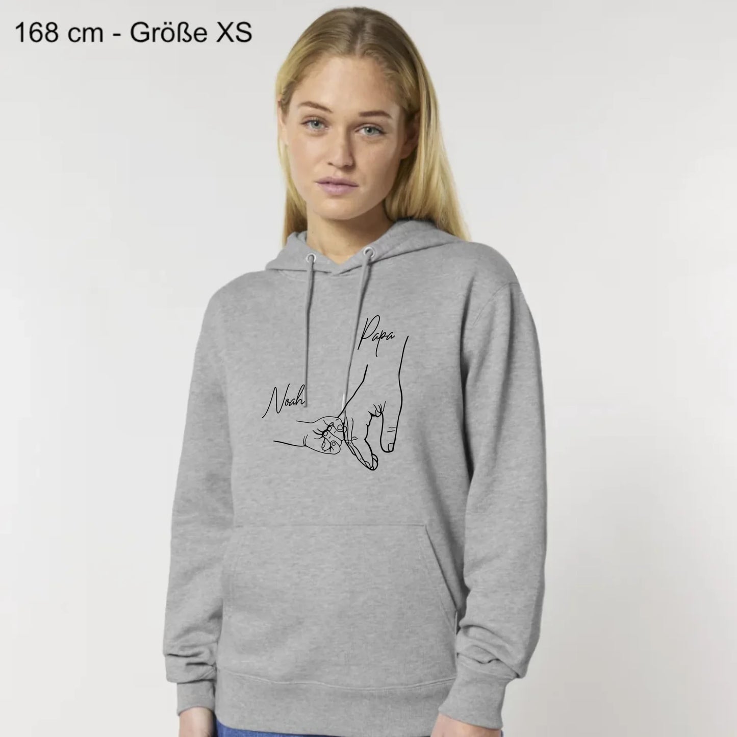 Hold my hand Dad - Bio Unisex Hoodie *personalisierbar*