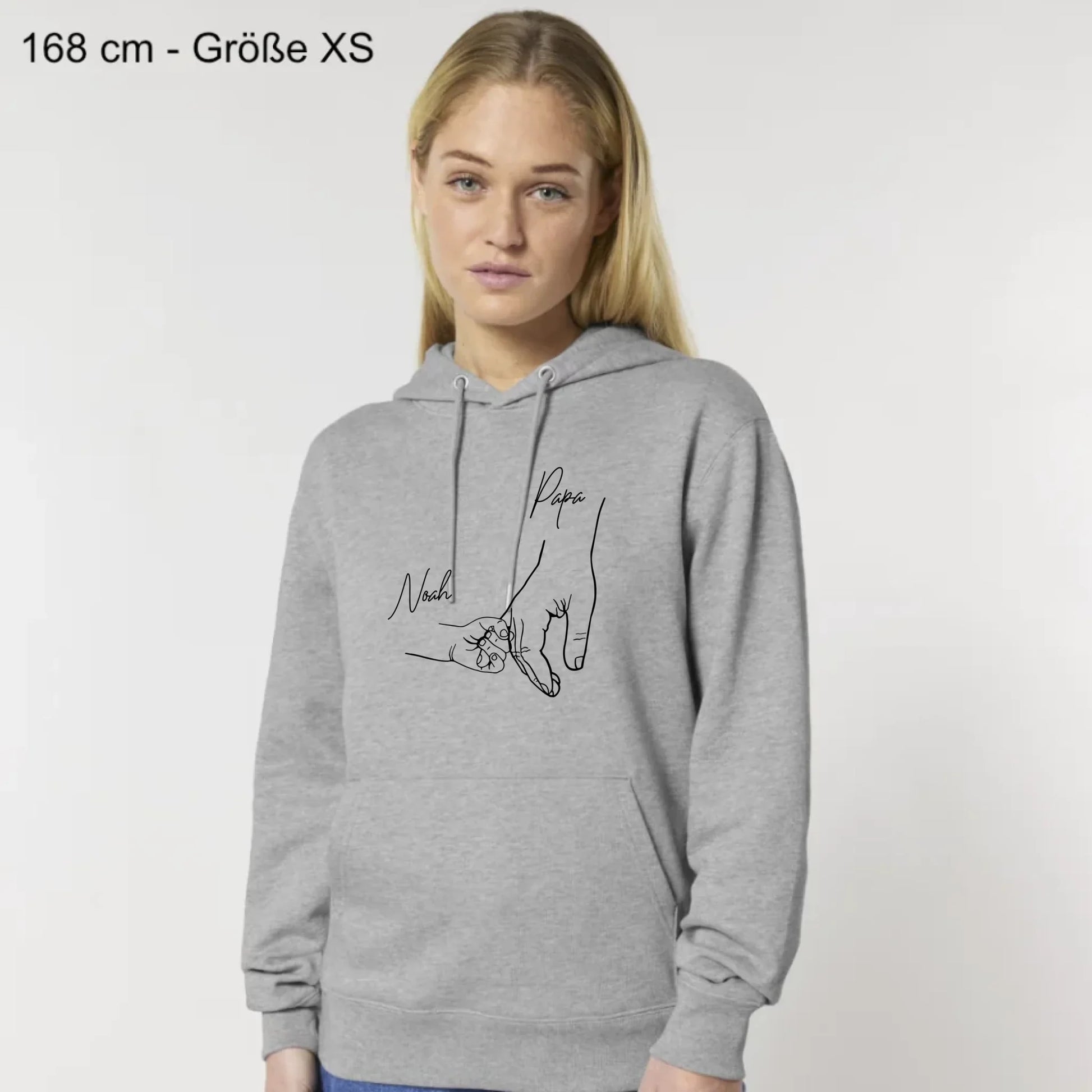 Hold my hand Dad - Bio Unisex Hoodie *personalisierbar*