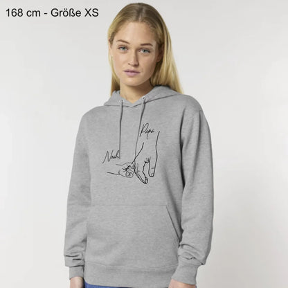 Hold my hand Dad - Bio Unisex Hoodie *personalisierbar*