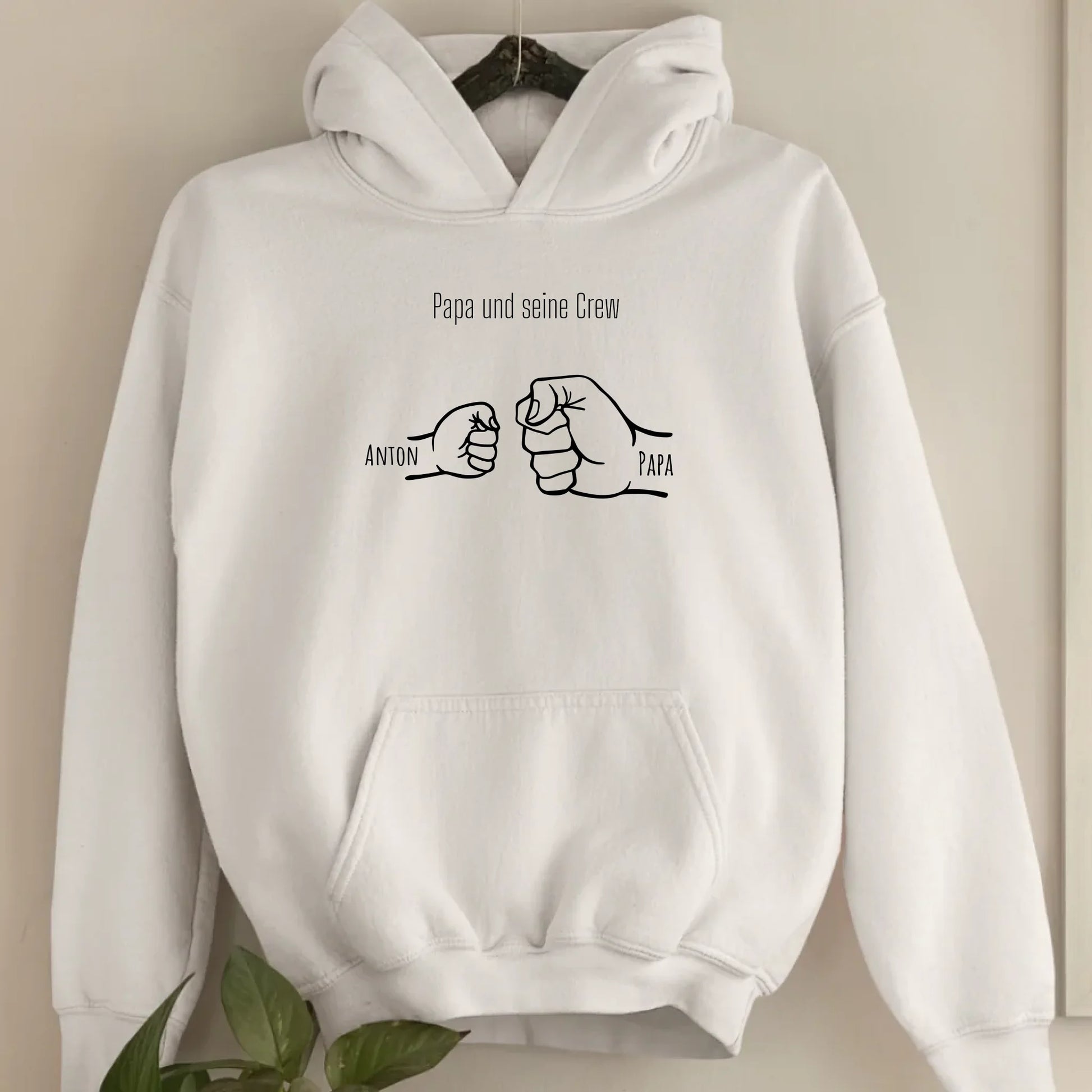Papa und seine Crew - Bio Unisex Hoodie *personalisierbar*