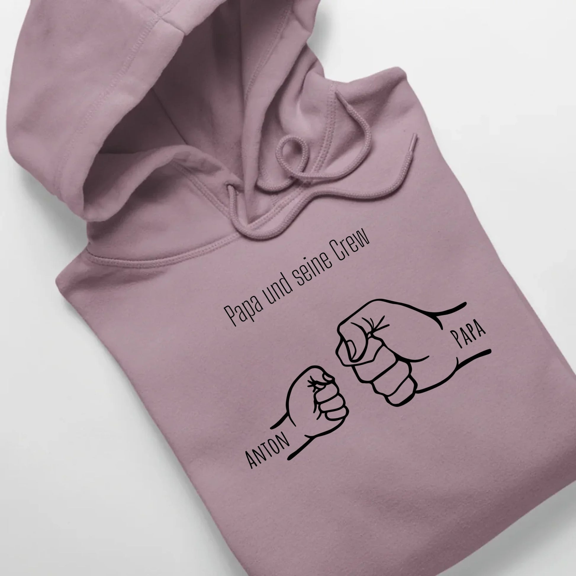 Papa und seine Crew - Bio Unisex Hoodie *personalisierbar* Cruiser Hoodie 2.0 ST ST Lilac-Dream