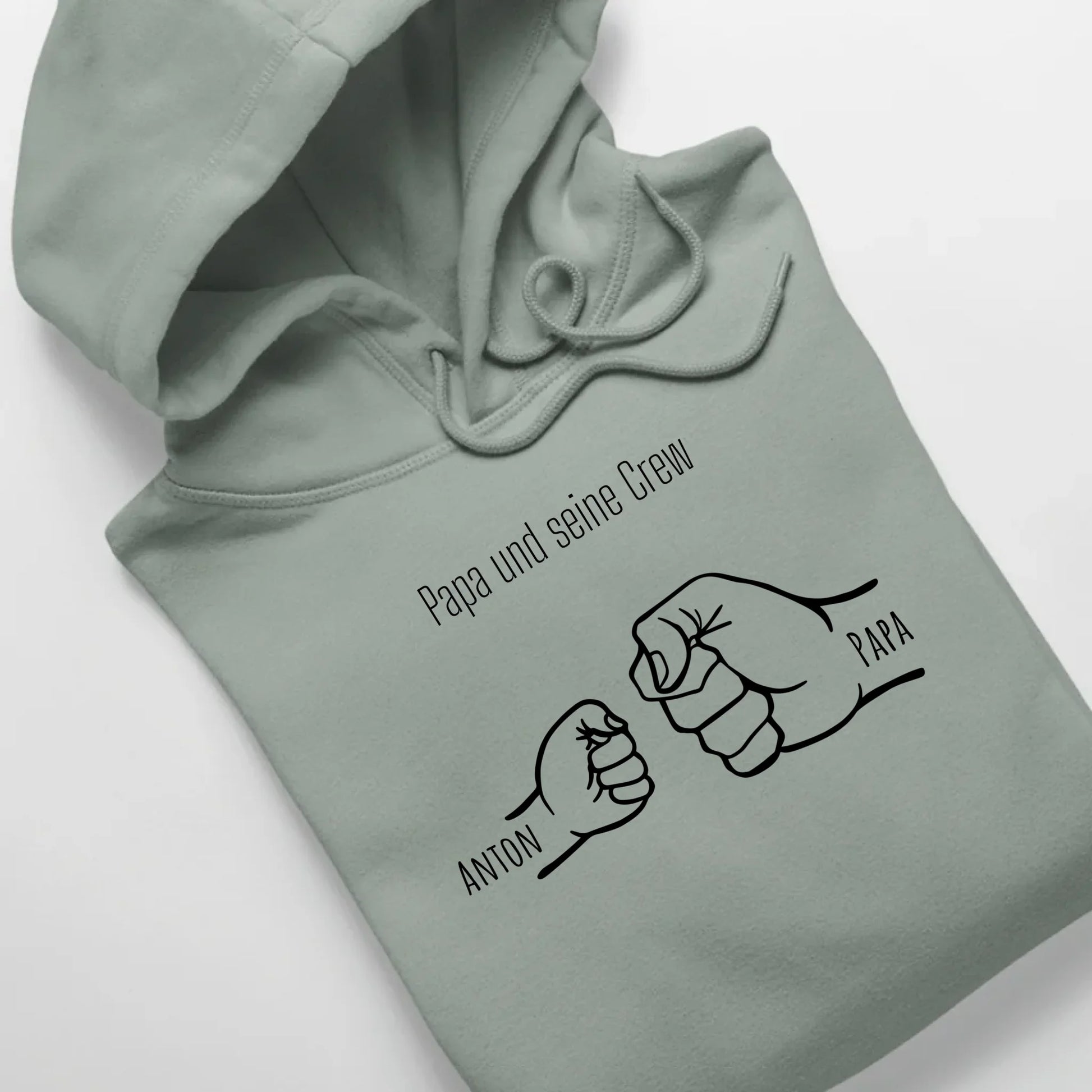 Papa und seine Crew - Bio Unisex Hoodie *personalisierbar* Cruiser Hoodie 2.0 ST ST Aloe