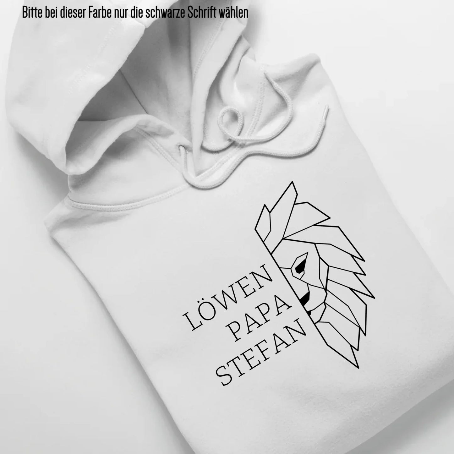 Löwen Papa - Bio Unisex Hoodie *personalisierbar (mit Namen)* Cruiser Hoodie 2.0 ST ST White