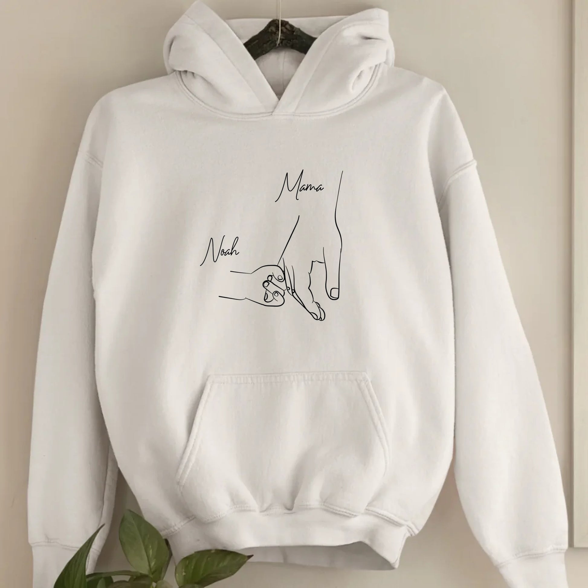 Hold my hand Mom - Bio Unisex Hoodie *personalisierbar*