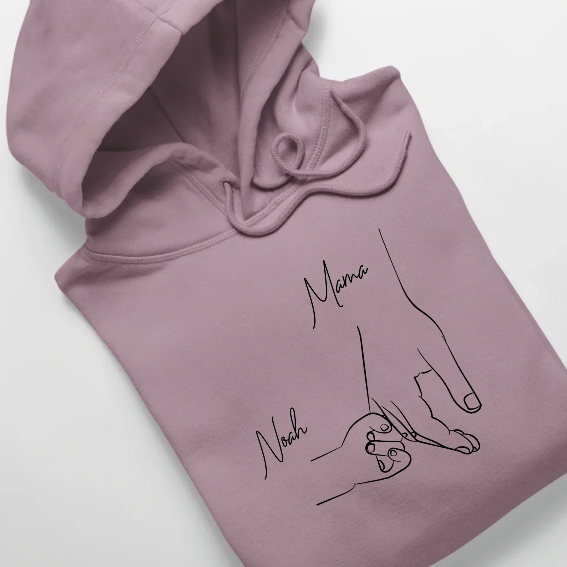 Hold my hand Mom - Bio Unisex Hoodie *personalisierbar* Cruiser Hoodie 2.0 ST ST Lilac-Dream