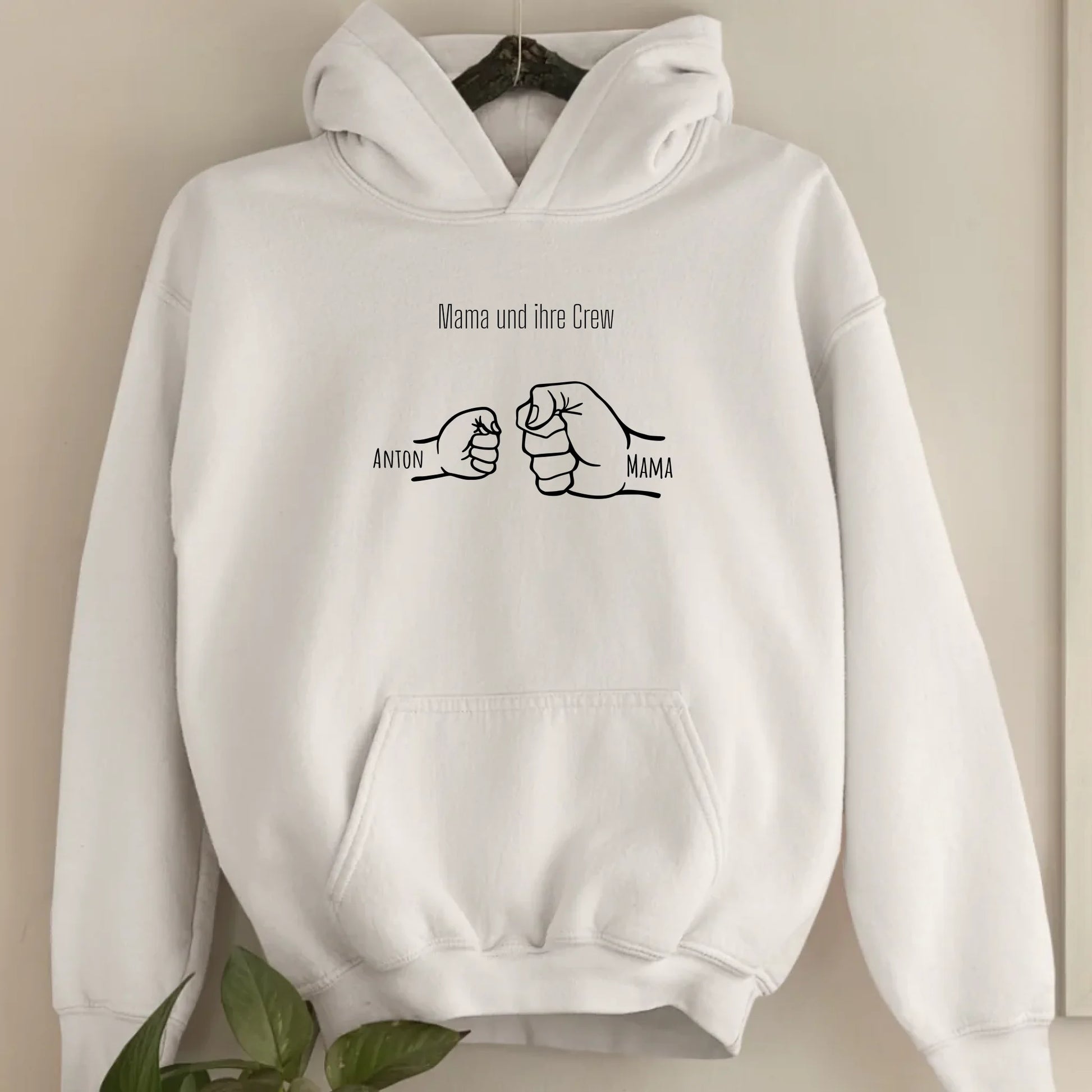 Mama und ihre Crew - Bio Unisex Hoodie *personalisierbar*