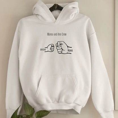 Mama und ihre Crew - Bio Unisex Hoodie *personalisierbar*