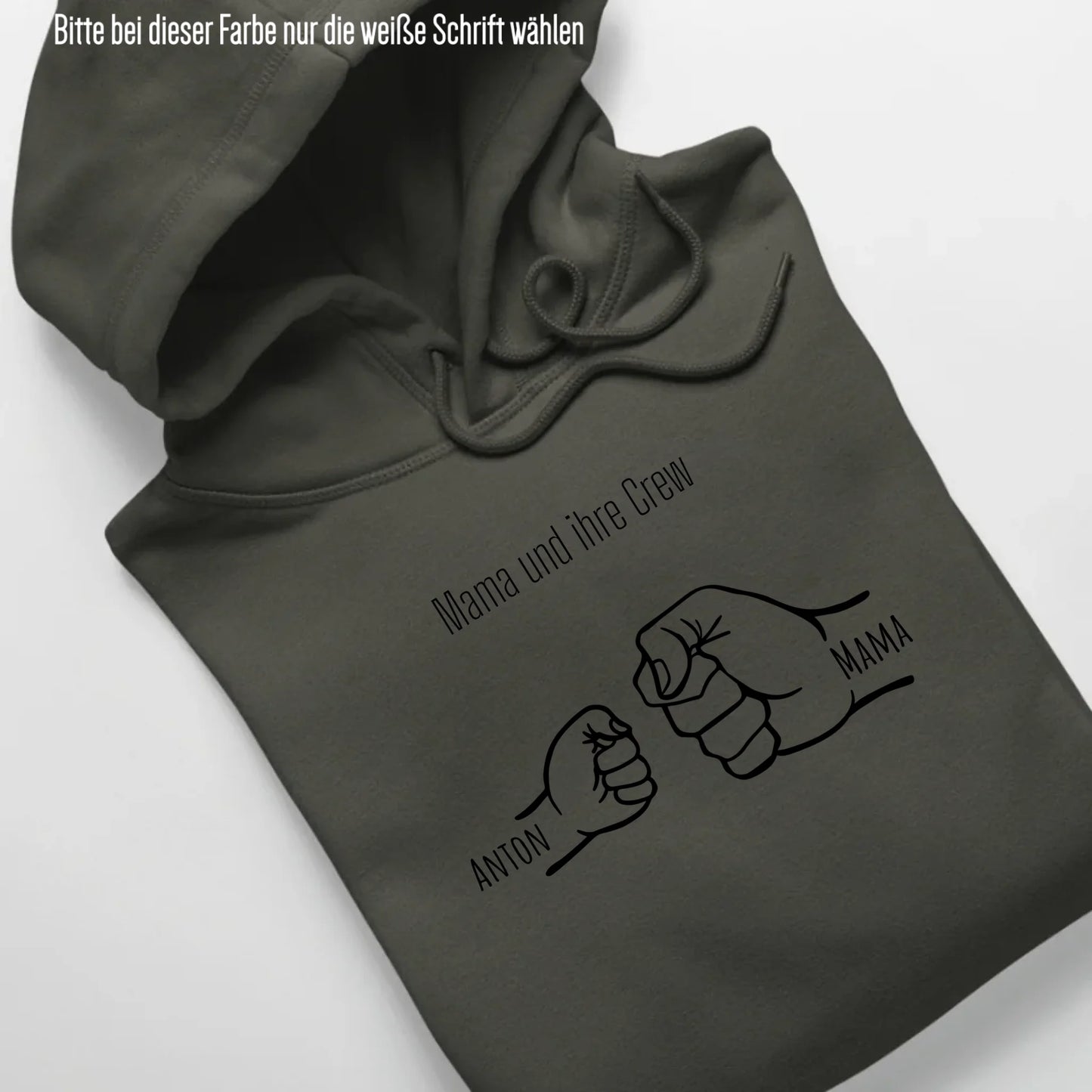 Mama und ihre Crew - Bio Unisex Hoodie *personalisierbar* Cruiser Hoodie 2.0 ST ST Khaki