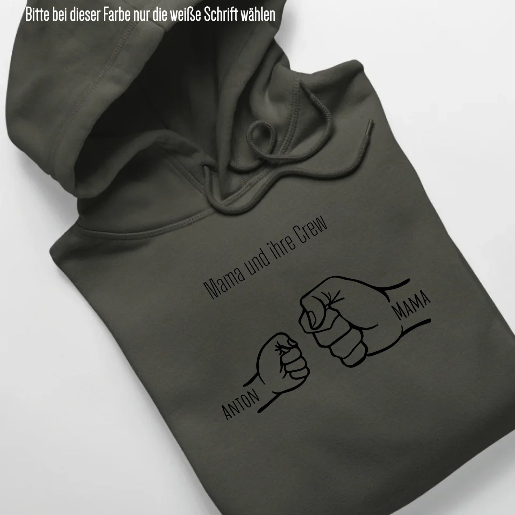 Mama und ihre Crew - Bio Unisex Hoodie *personalisierbar* Cruiser Hoodie 2.0 ST ST Khaki