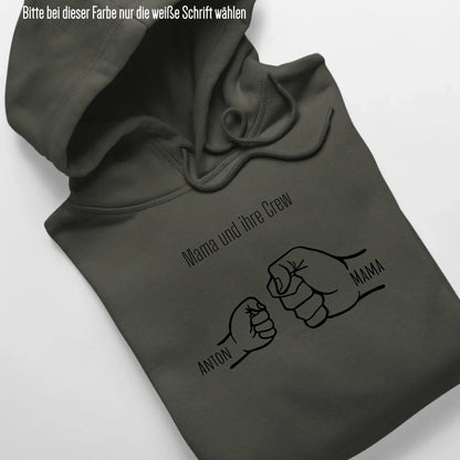Mama und ihre Crew - Bio Unisex Hoodie *personalisierbar* Cruiser Hoodie 2.0 ST ST Khaki