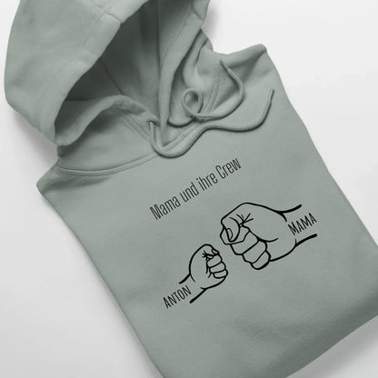 Mama und ihre Crew - Bio Unisex Hoodie *personalisierbar* Cruiser Hoodie 2.0 ST ST Aloe