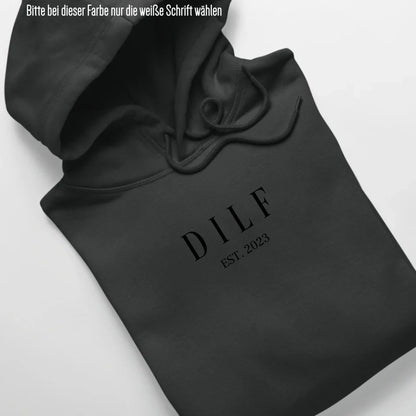 DILF - Bio Unisex Hoodie *personalisierbar* Cruiser Hoodie 2.0 ST ST Black