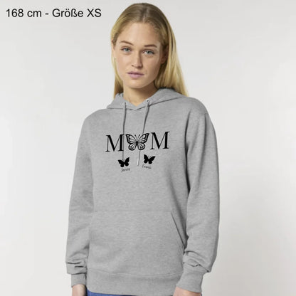 Mom Butterfly - Bio Unisex Hoodie *personalisierbar*