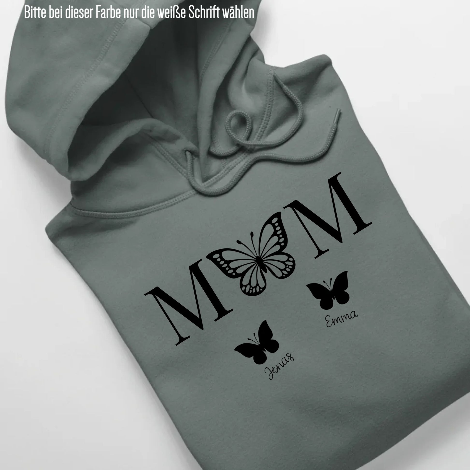 Mom Butterfly - Bio Unisex Hoodie *personalisierbar* Cruiser Hoodie 2.0 ST ST Green-Bay