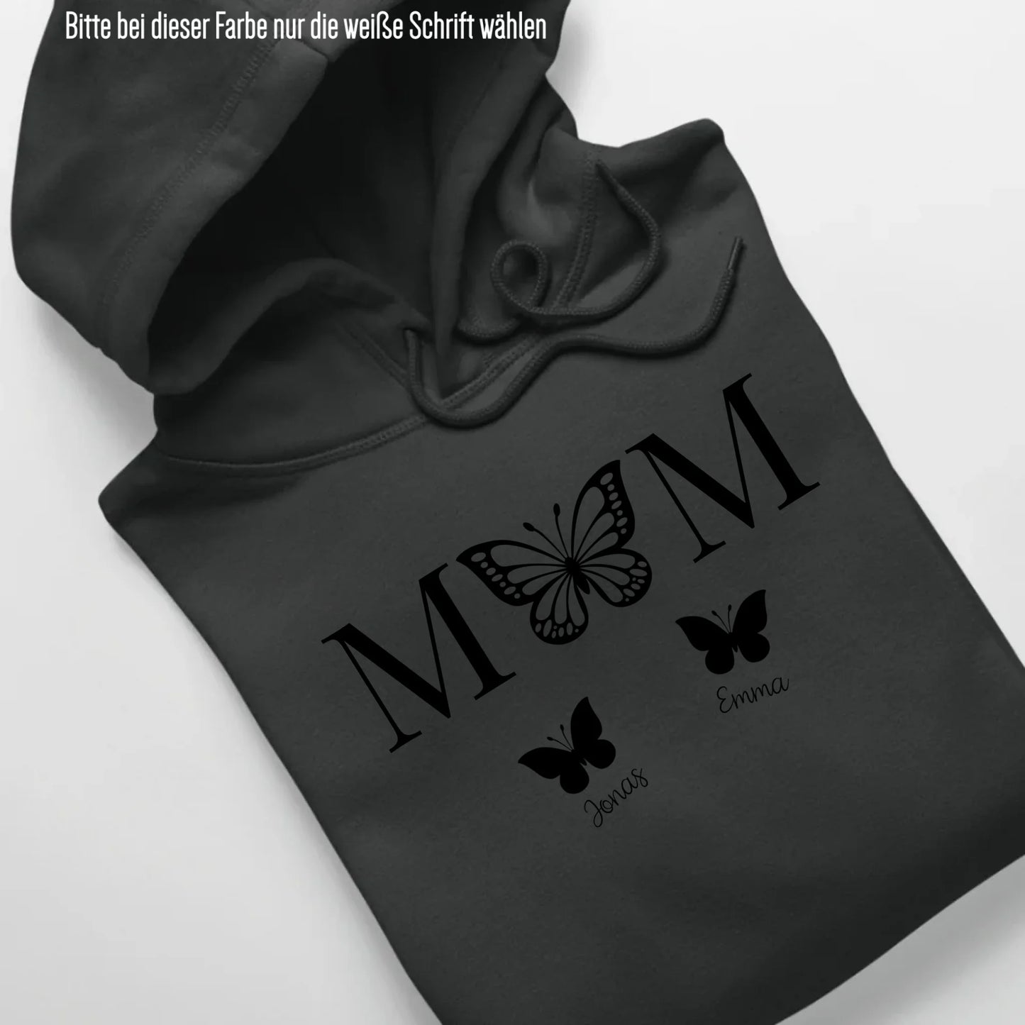 Mom Butterfly - Bio Unisex Hoodie *personalisierbar* Cruiser Hoodie 2.0 ST ST Black