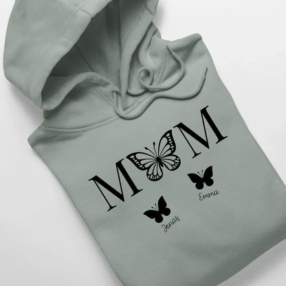 Mom Butterfly - Bio Unisex Hoodie *personalisierbar* Cruiser Hoodie 2.0 ST ST Aloe