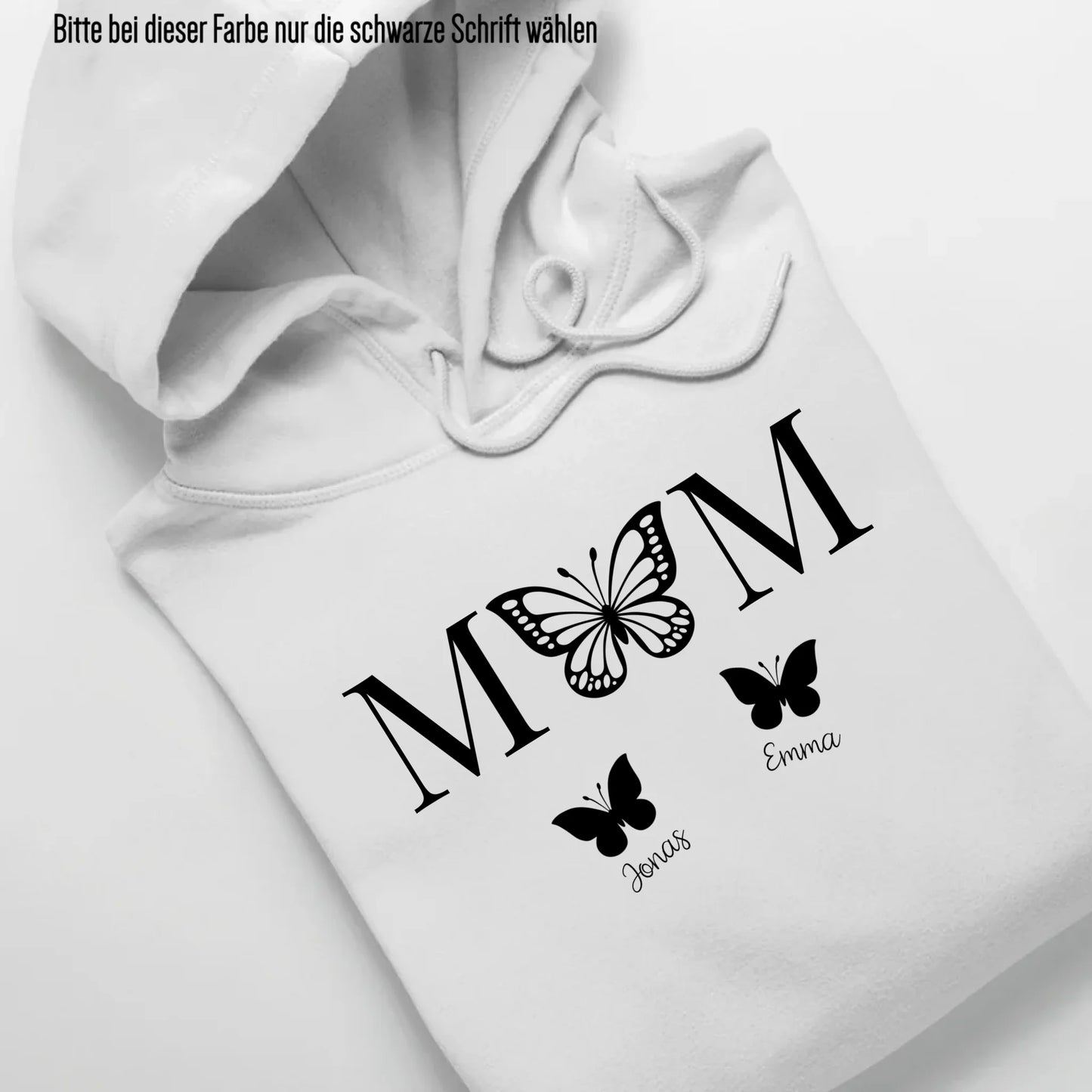 Mom Butterfly - Bio Unisex Hoodie *personalisierbar* Cruiser Hoodie 2.0 ST ST White
