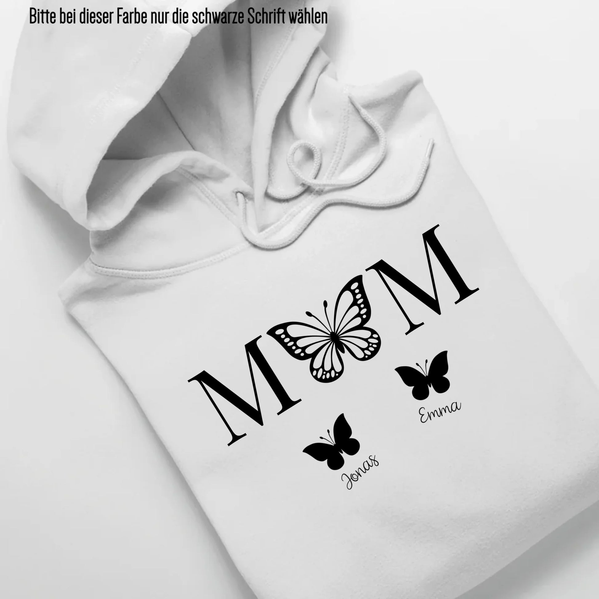 Mom Butterfly - Bio Unisex Hoodie *personalisierbar* Cruiser Hoodie 2.0 ST ST White