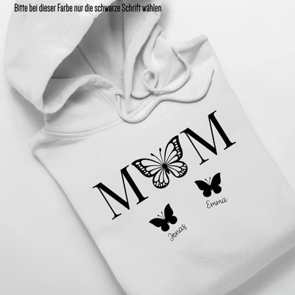 Mom Butterfly - Bio Unisex Hoodie *personalisierbar* Cruiser Hoodie 2.0 ST ST White